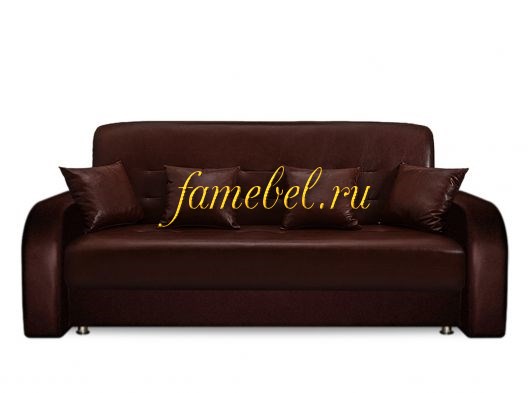 Диван Престиж 140 экокожа коричневая