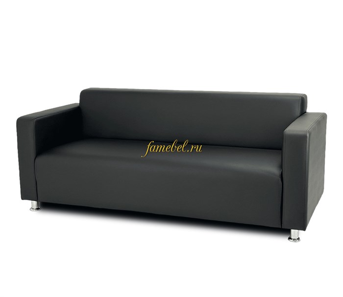 Томи офисный диван экокожа чёрный