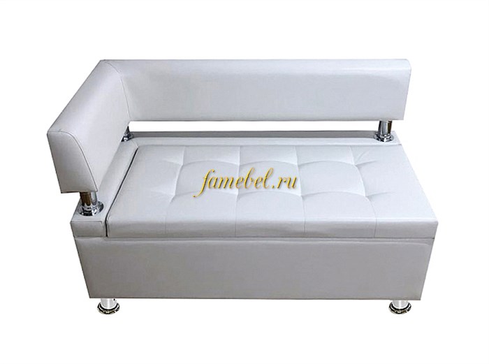 Диван Пармас экокожа белая 100