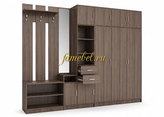 {{photo.Alt || photo.Description || 'Любава 3 прихожая со шкафом в цвете шимо тёмный'}}