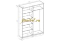 Распашной шкаф София 3 МДФ схема сборки
