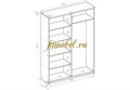 Распашной шкаф София 3 МДФ схема сборки