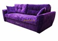 Диван еврокнижка Амстердам Люкс 160 полностью велюр фиолетовый