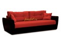 Диван еврокнижка Амстердам 140 рогожка красная