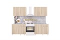 Поинт 2600 кухонный гарнитур, цвет сонома Поинт 2600 кухонный гарнитур, цвет сонома