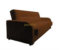 Лондон-Люкс диван книжка велюр коричневый 120 пружинный