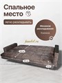 Диван-кровать "Жасмин" коричневый микровелюр Барс