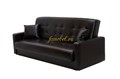 Диван книжка АККОРД 140 черный экокожа