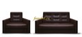 Диван книжка и кресло АККОРД 120 коричневый пружинный