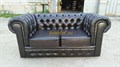 Диван Честер 2- х местный, черный