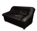 Диван Карелия 2- х местный, черный 13210