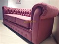 Диван Честер 3- х местный, Велюр сиреневый