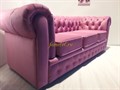 Диван Честер 3- х местный, Велюр сиреневый