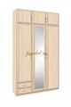 Зодиак 3.10+А МДФ. Шкаф трёхдверный с зеркалом